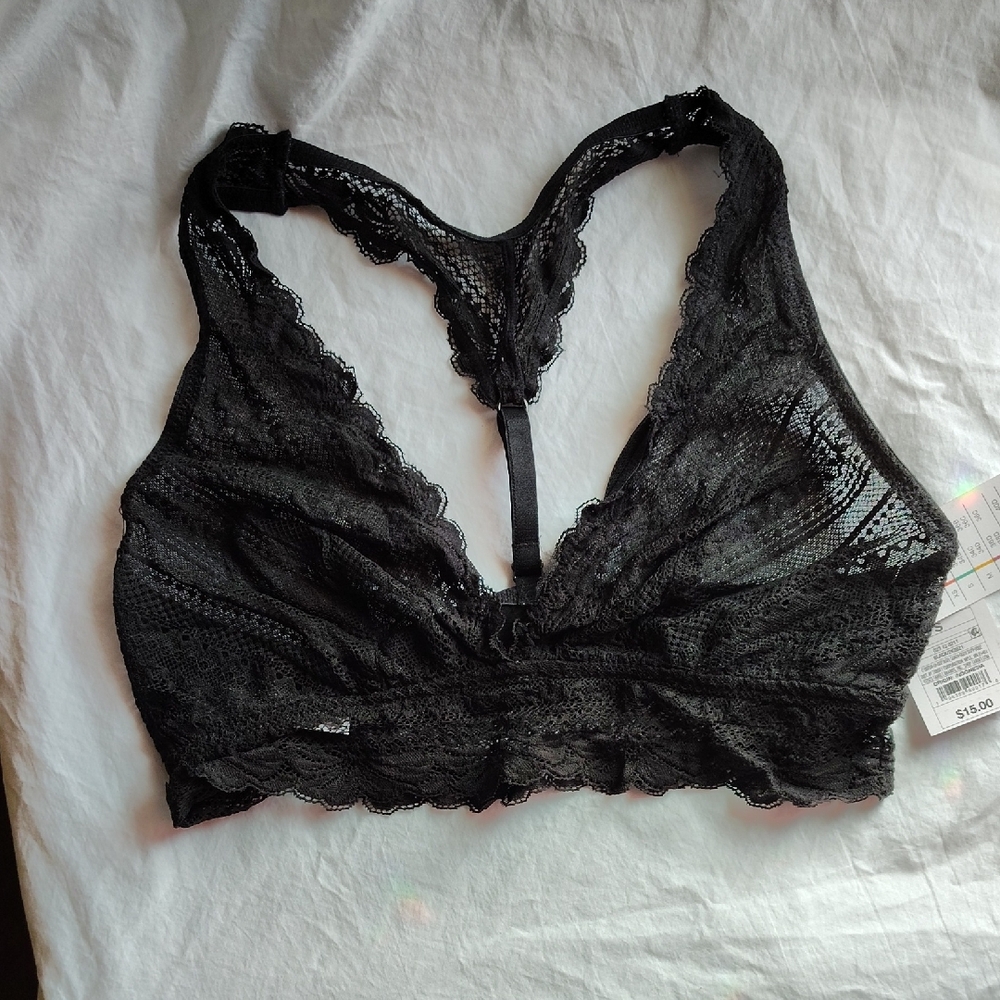 Elegant Black Lace Bralette